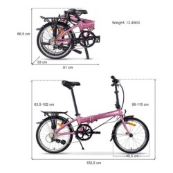 Bicicleta Plegable Dahon Mariner D8 Rosa - ¡Compra Ahora!