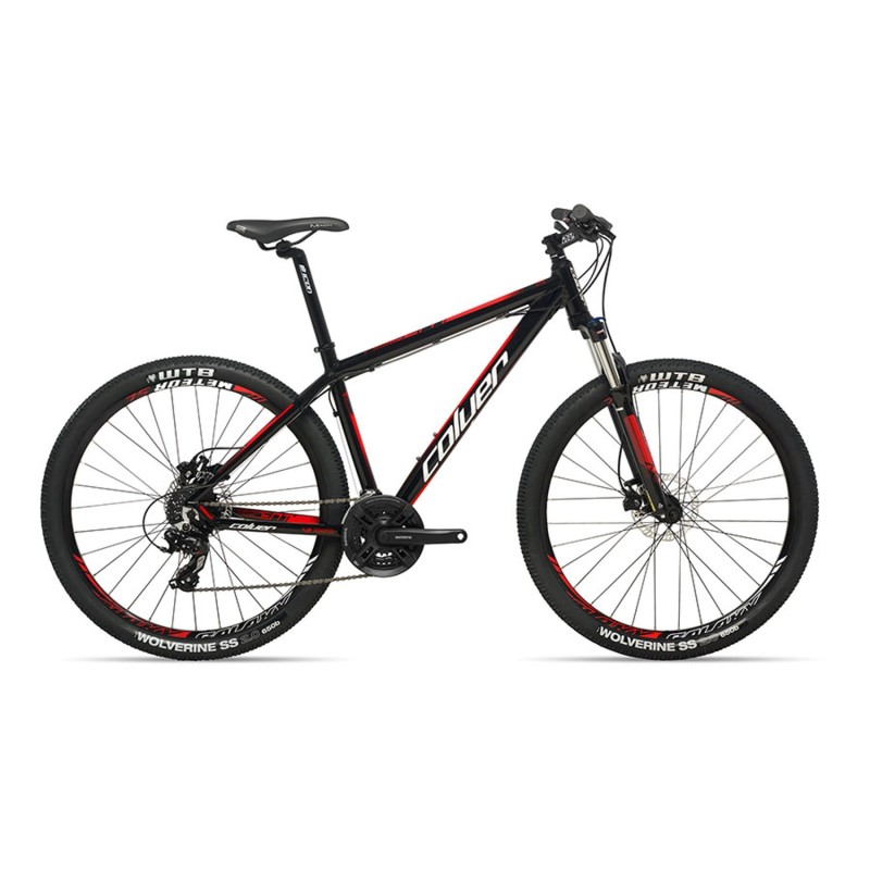 Bicicleta MTB Coluer Ascent 272: ¡Aventura en Negro y Rojo!