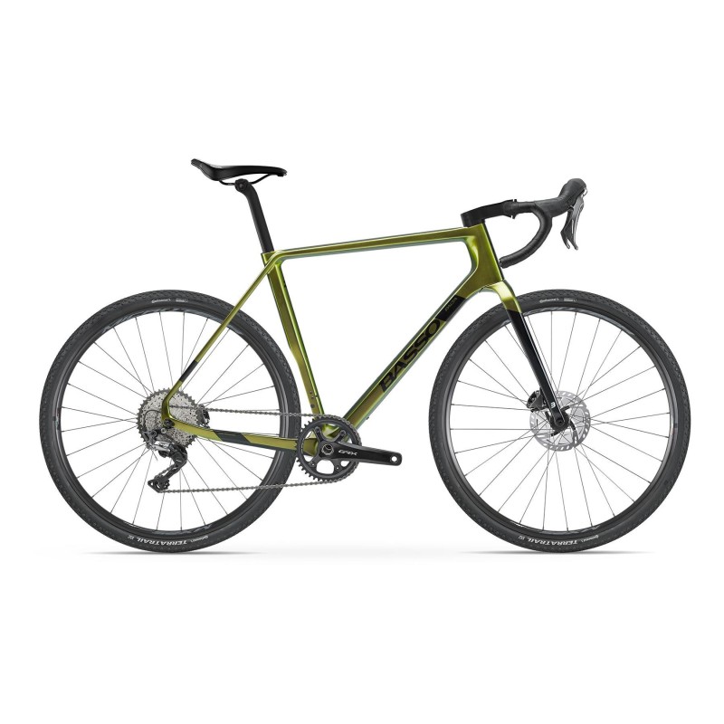 Bicicleta Gravel Basso Palta Shimano GRX 800 - ¡Aventura Verde!
