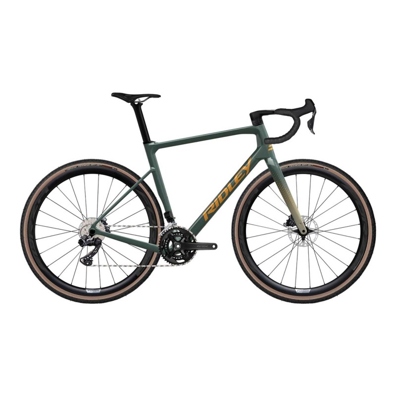 Bicicleta Gravel Ridley Grifn Shimano GRX 800 DI2 Verde - ¡Compra Ahora!