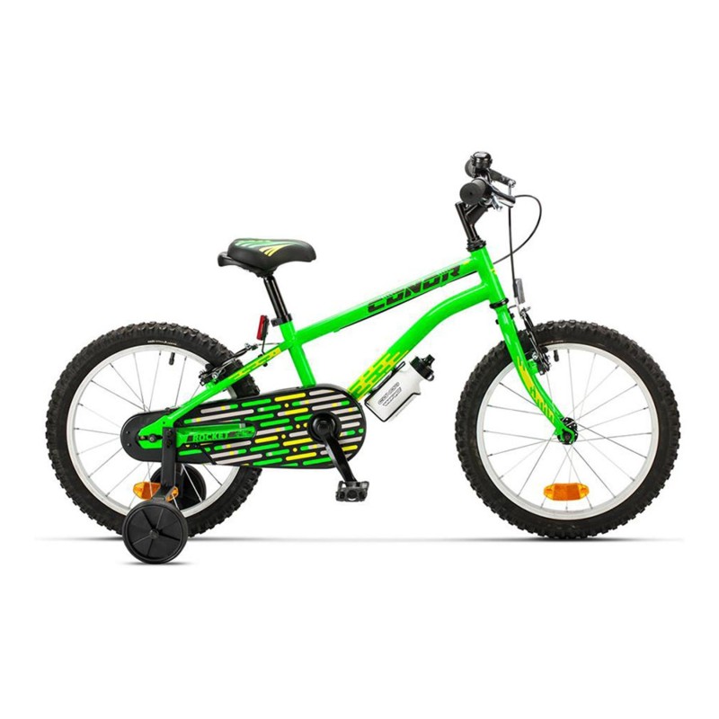 Bicicleta Infantil Conor Rocket 18 Verde - ¡Aventura Segura!