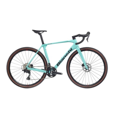Bicicleta Gravel Bianchi Impulso Comp: ¡Aventura en Azul Cielo!