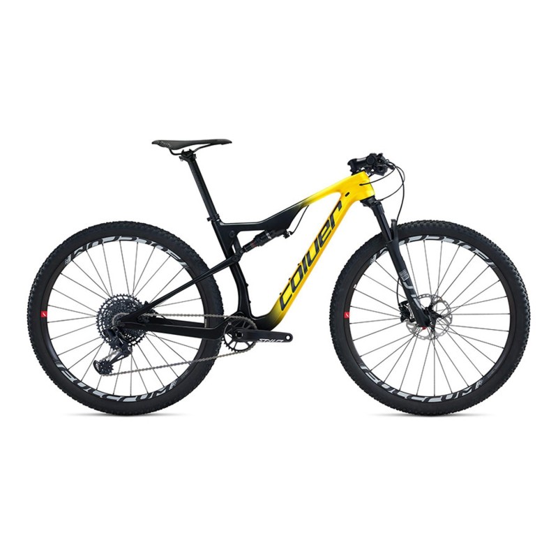 Bicicleta MTB Coluer Stake CR 5.1: ¡Aventura en Negro y Amarillo!