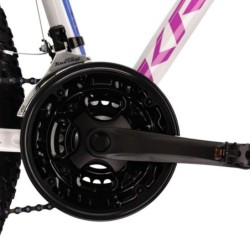Bicicleta MTB Kross Lea 3.0: ¡Aventura en Blanco y Violeta!