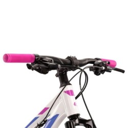 Bicicleta MTB Kross Lea 3.0: ¡Aventura en Blanco y Violeta!