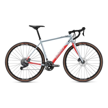 Bicicleta Gravel Ghost Road Rage: Aventura en Gris y Rojo